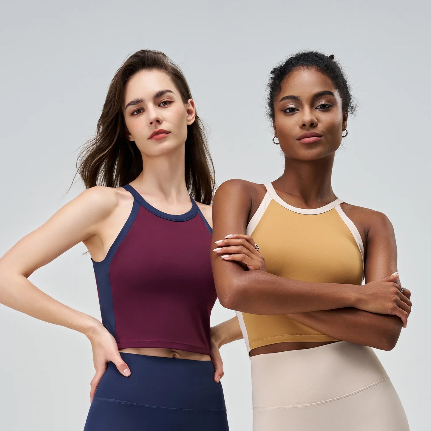 PowerBlend Colorblock Crop Camisole