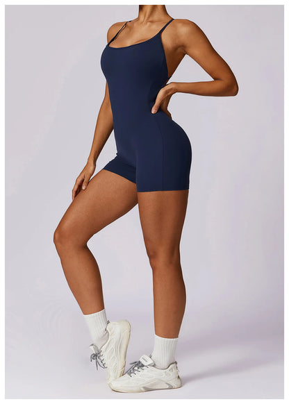 Aubrey Airbrush Gym Romper