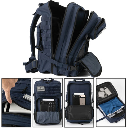 Midnight Blue 45L Tactical Backpack