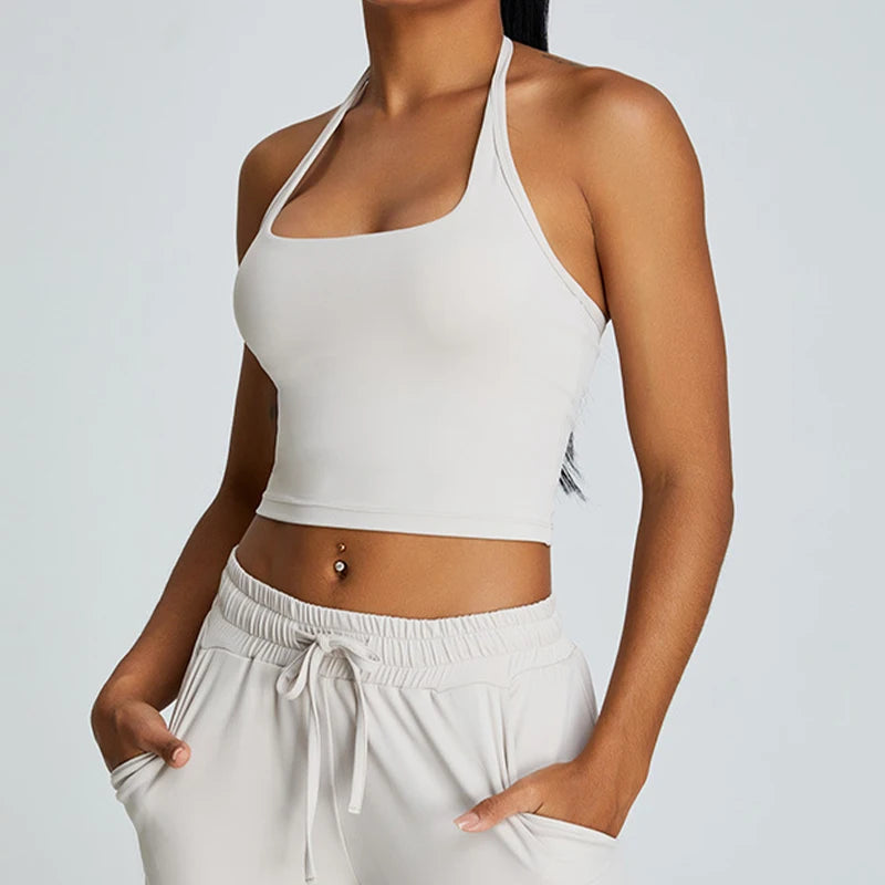 Midriff Mia Halter Tank