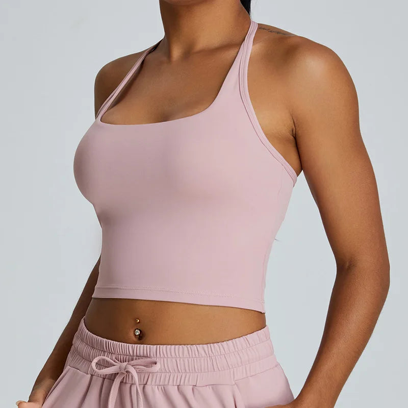 Midriff Mia Halter Tank